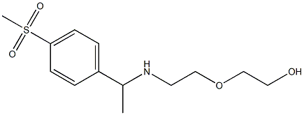 2-(2-{[1-(4-methanesulfonylphenyl)ethyl]amino}ethoxy)ethan-1-ol Struktur