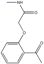 2-(2-acetylphenoxy)-N-methylacetamide Struktur