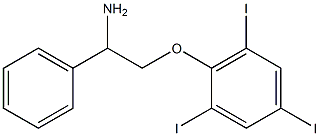 2-(2-amino-2-phenylethoxy)-1,3,5-triiodobenzene Struktur