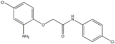 2-(2-amino-4-chlorophenoxy)-N-(4-chlorophenyl)acetamide Struktur