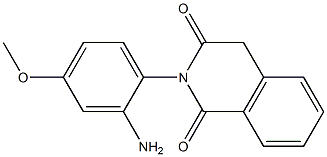 2-(2-amino-4-methoxyphenyl)-1,2,3,4-tetrahydroisoquinoline-1,3-dione Struktur