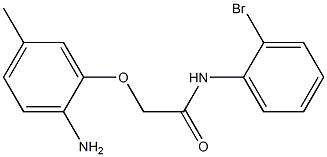 2-(2-amino-5-methylphenoxy)-N-(2-bromophenyl)acetamide Struktur