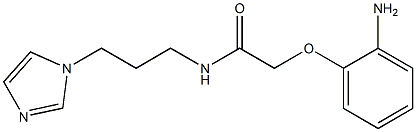 2-(2-aminophenoxy)-N-[3-(1H-imidazol-1-yl)propyl]acetamide Struktur