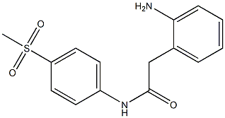 2-(2-aminophenyl)-N-(4-methanesulfonylphenyl)acetamide Struktur