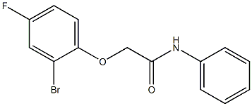 2-(2-bromo-4-fluorophenoxy)-N-phenylacetamide Struktur