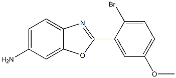 2-(2-bromo-5-methoxyphenyl)-1,3-benzoxazol-6-amine Struktur