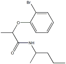 2-(2-bromophenoxy)-N-(pentan-2-yl)propanamide Struktur