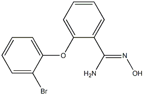 2-(2-bromophenoxy)-N'-hydroxybenzene-1-carboximidamide Struktur