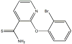 2-(2-bromophenoxy)pyridine-3-carbothioamide Struktur