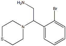 2-(2-bromophenyl)-2-(thiomorpholin-4-yl)ethan-1-amine Struktur