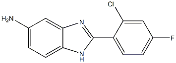 2-(2-chloro-4-fluorophenyl)-1H-1,3-benzodiazol-5-amine Struktur