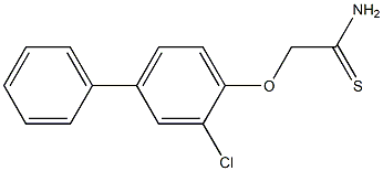 2-(2-chloro-4-phenylphenoxy)ethanethioamide Struktur