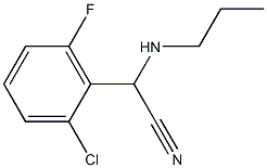 2-(2-chloro-6-fluorophenyl)-2-(propylamino)acetonitrile Struktur