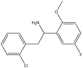 2-(2-chlorophenyl)-1-(5-fluoro-2-methoxyphenyl)ethan-1-amine Struktur