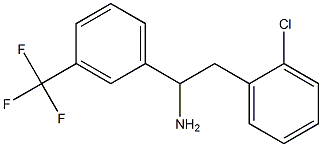 2-(2-chlorophenyl)-1-[3-(trifluoromethyl)phenyl]ethan-1-amine Struktur