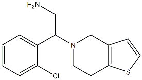 2-(2-chlorophenyl)-2-(6,7-dihydrothieno[3,2-c]pyridin-5(4H)-yl)ethanamine Struktur