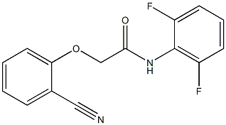 2-(2-cyanophenoxy)-N-(2,6-difluorophenyl)acetamide Struktur