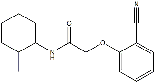 2-(2-cyanophenoxy)-N-(2-methylcyclohexyl)acetamide Struktur