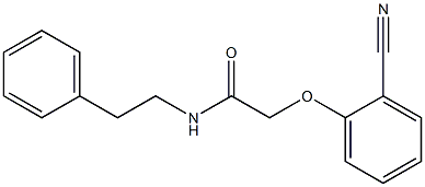 2-(2-cyanophenoxy)-N-(2-phenylethyl)acetamide Struktur