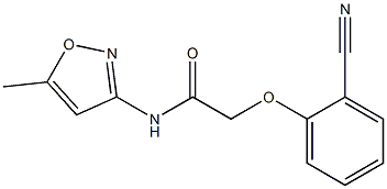 2-(2-cyanophenoxy)-N-(5-methylisoxazol-3-yl)acetamide Struktur