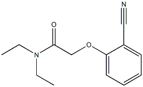 2-(2-cyanophenoxy)-N,N-diethylacetamide Struktur