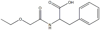 2-(2-ethoxyacetamido)-3-phenylpropanoic acid Struktur