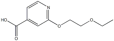 2-(2-ethoxyethoxy)pyridine-4-carboxylic acid Struktur