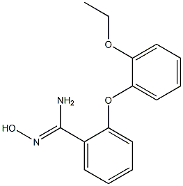 2-(2-ethoxyphenoxy)-N'-hydroxybenzene-1-carboximidamide Struktur