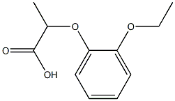 2-(2-ethoxyphenoxy)propanoic acid Struktur