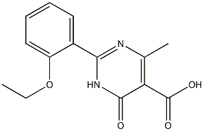 2-(2-ethoxyphenyl)-4-methyl-6-oxo-1,6-dihydropyrimidine-5-carboxylic acid Struktur