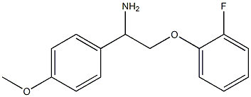 2-(2-fluorophenoxy)-1-(4-methoxyphenyl)ethanamine Struktur