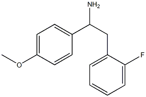 2-(2-fluorophenyl)-1-(4-methoxyphenyl)ethanamine Struktur