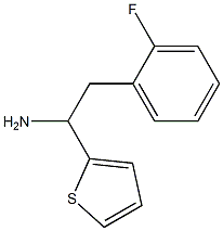 2-(2-fluorophenyl)-1-(thiophen-2-yl)ethan-1-amine Struktur