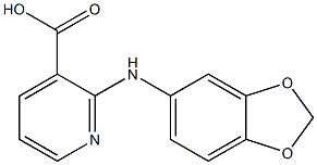 2-(2H-1,3-benzodioxol-5-ylamino)pyridine-3-carboxylic acid Struktur