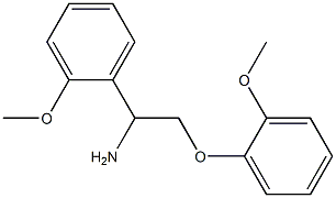 2-(2-methoxyphenoxy)-1-(2-methoxyphenyl)ethanamine Struktur