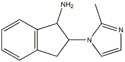 2-(2-methyl-1H-imidazol-1-yl)-2,3-dihydro-1H-inden-1-ylamine Struktur