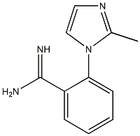 2-(2-methyl-1H-imidazol-1-yl)benzene-1-carboximidamide Struktur