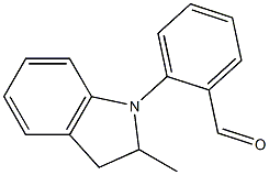 2-(2-methyl-2,3-dihydro-1H-indol-1-yl)benzaldehyde Struktur