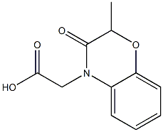 2-(2-methyl-3-oxo-3,4-dihydro-2H-1,4-benzoxazin-4-yl)acetic acid Struktur