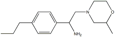 2-(2-methylmorpholin-4-yl)-1-(4-propylphenyl)ethanamine Struktur