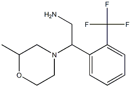 2-(2-methylmorpholin-4-yl)-2-[2-(trifluoromethyl)phenyl]ethanamine Struktur