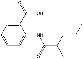 2-(2-methylpentanamido)benzoic acid Struktur