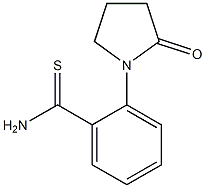 2-(2-oxopyrrolidin-1-yl)benzenecarbothioamide Struktur