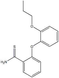 2-(2-propoxyphenoxy)benzene-1-carbothioamide Struktur