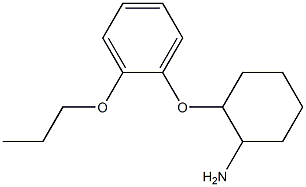 2-(2-propoxyphenoxy)cyclohexan-1-amine Struktur