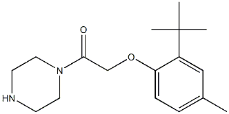 2-(2-tert-butyl-4-methylphenoxy)-1-(piperazin-1-yl)ethan-1-one Struktur