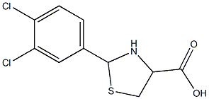 2-(3,4-dichlorophenyl)-1,3-thiazolidine-4-carboxylic acid Struktur