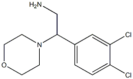 2-(3,4-dichlorophenyl)-2-morpholin-4-ylethanamine Struktur