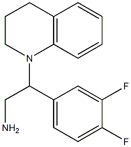 2-(3,4-difluorophenyl)-2-(3,4-dihydroquinolin-1(2H)-yl)ethanamine Struktur