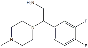 2-(3,4-difluorophenyl)-2-(4-methylpiperazin-1-yl)ethanamine Struktur